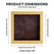 Classic Natural Wood Shadow Box Frame with Acrylic Front - Brown Suede Backing, 30 Sizes